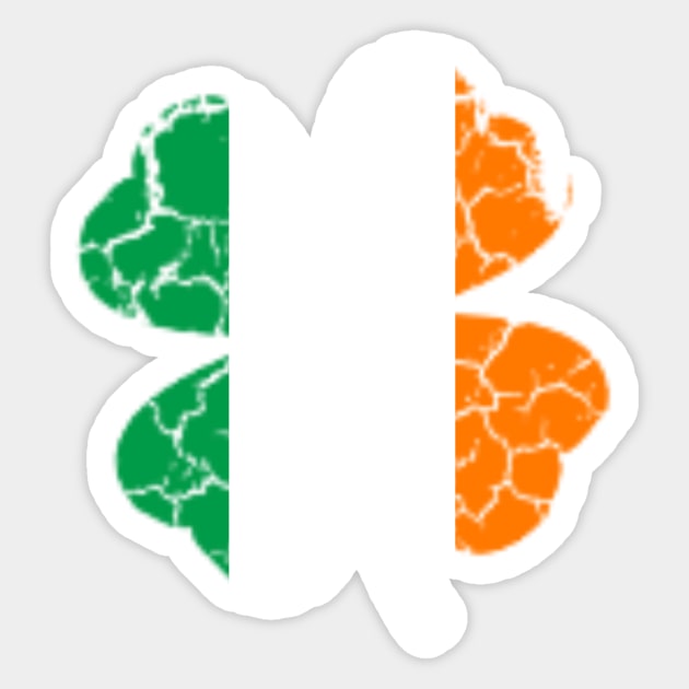 Irish Flag Ireland Lucky Clover St Patrick's Day Stickers Sticker by gillys